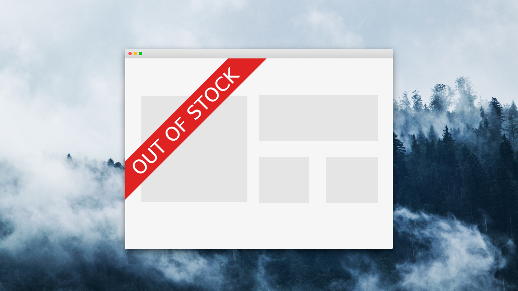 An illustrative image of an out of stock item.