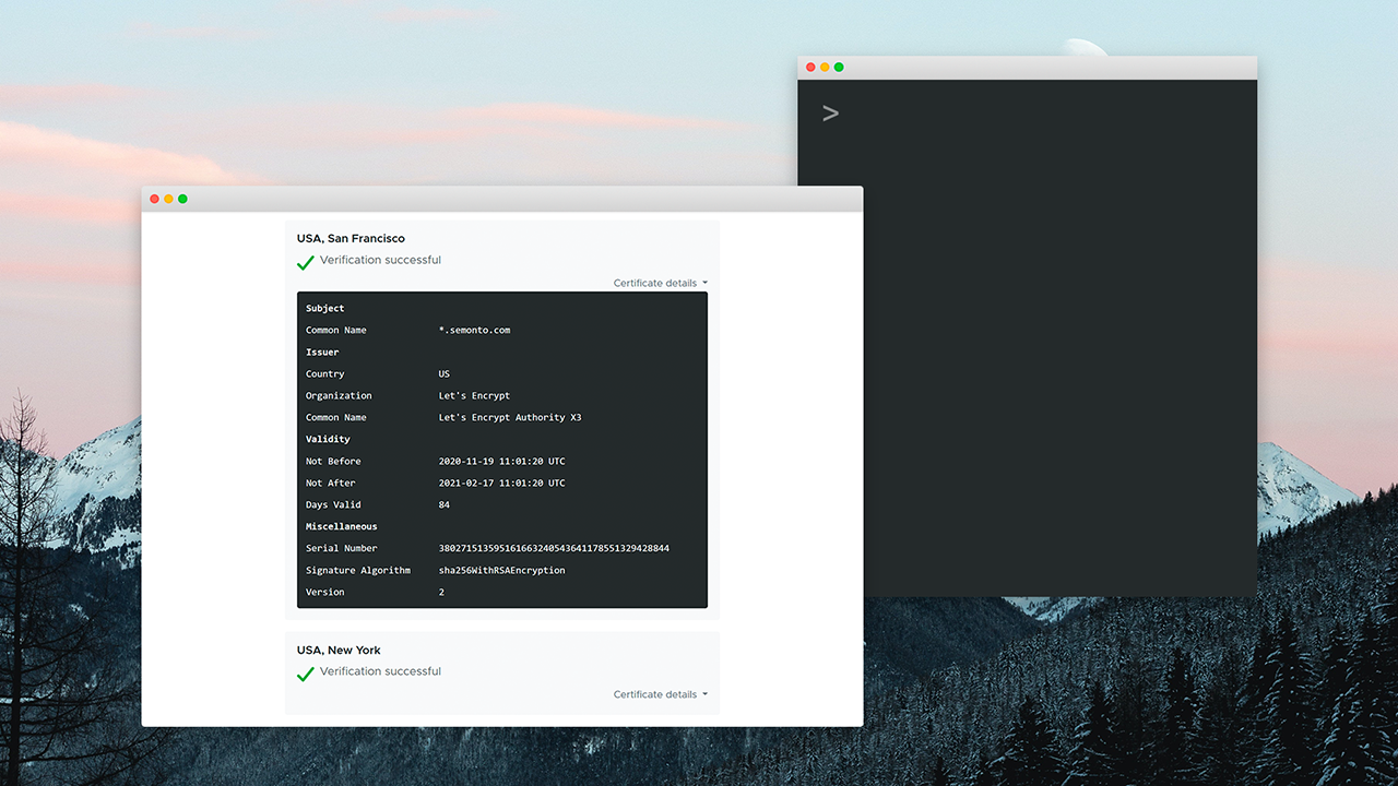 Screenshot of Semonto's public tool
