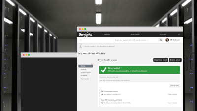 WordPress monitoring in Semonto