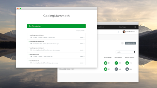 Mockups of Semonto on a desktop